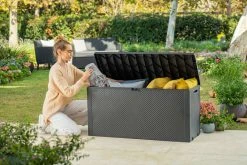 Keter Emily Säilytyslaatikko Grafiitti -Veke kauppa 0012 M1A0439 Gray Keter logo 1