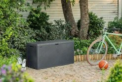 Keter Emily Säilytyslaatikko Grafiitti -Veke kauppa 0016 M1A0874 Gray Keter logo