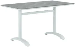 Veke Saarni Hotel Aintwood Pöytä 130x70 Cm Musta/harmaa