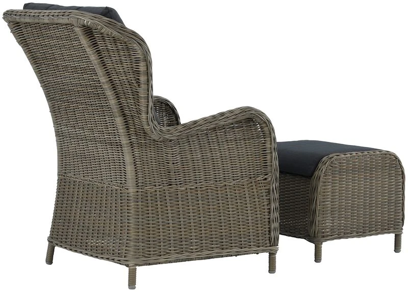 Veke Butter Nojatuoli Ja Rahi Luonnonväri/ Musta 3 Veke Butter Nojatuoli Ja Rahi Luonnonväri/ Musta - Image 3