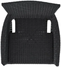 Veke Asta Puutarhatuoli Musta Polyrottinki/teräs -Veke kauppa 11636 2