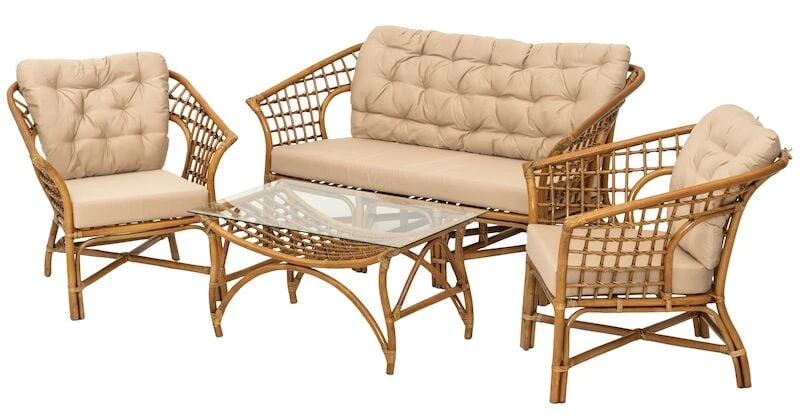 4Living Dolce Vita Rottinki Sohvaryhmä Vaalea Rottinki 1 4Living Dolce Vita Rottinki Sohvaryhmä Vaalea Rottinki