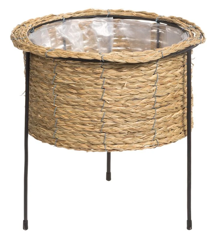 4Living Kukkakori Telineessä 21 Cm Luonnonväri/musta 1 4Living Kukkakori Telineessä 21 Cm Luonnonväri/musta