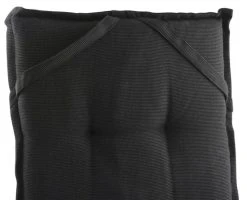 Outfit Bertram Korkea Tuolinpehmuste 123x44x5 Cm Musta