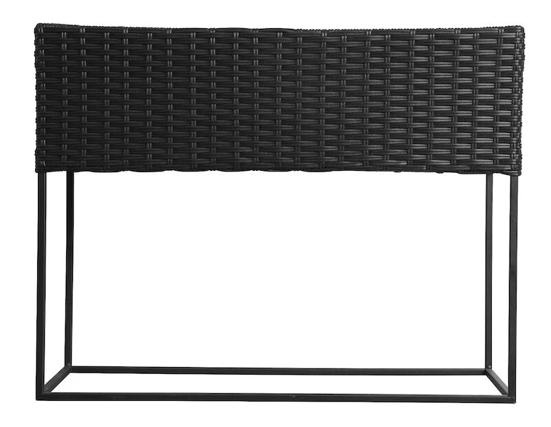 Outfit Kesäkukka Kukkateline 66x54x24 Cm Musta Polyrottinki/metalli 1 Outfit Kesäkukka Kukkateline 66x54x24 Cm Musta Polyrottinki/metalli