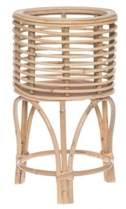 4Living Rottinki Kukkateline Pyöreä 48 Cm Luonnonväri