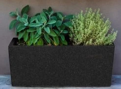 4Living Terde Termoruukku 55x25x22 Cm Musta -Veke kauppa 4Living terde termoruukku musta 1