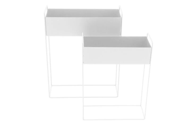 4living Kukkalaatikot Suorakaide 2 Kpl Valkoinen 3 4living Kukkalaatikot Suorakaide 2 Kpl Valkoinen - Image 3