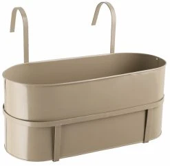 4Living Kukkalaatikko Kannakkeilla Taupe -Veke kauppa 4living kukkalaatikko kannakkeilla taupe