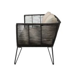 Bloomingville Mundo 3-istuttava Sohva Musta, Beige Pehmuste