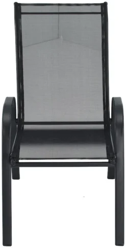 Veke Feel Textline Puutarhatuoli Musta