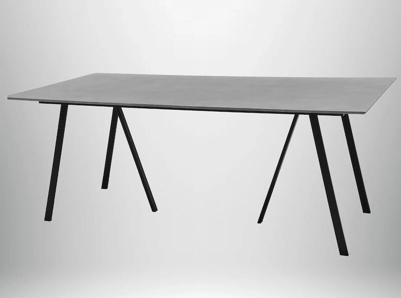 Envy Durafit Ruokapöytä 100x200 Cm Musta/harmaa 5 Envy Durafit Ruokapöytä 100x200 Cm Musta/harmaa - Image 5