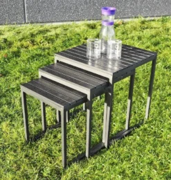 Outfit Simon Sarjapöytä Musta Polywood/alumiini -Veke kauppa 623997 nurmi