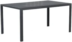 Outfit Noah Puutarhapöytä 150x90 Cm Musta Polywood/alumiiini -Veke kauppa 629017 1
