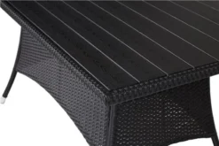 Outfit Oscar Puutarhapöytä 150x85 Cm Musta Polyrottinki/metalli -Veke kauppa 629914 c 700x700