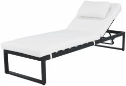 Veke Laituri Aurinkosänky Musta/valkoinen -Veke kauppa 643969 4 1