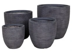 House Nordic Hong Lasikuitu Ruukkusetti 4 Kpl Antiikin Harmaa -Veke kauppa 9001041