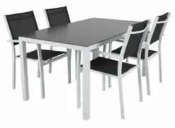 Brafab Rana Ruokapöytä 150x90 Cm Musta/valkoinen