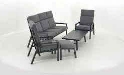 Veke Havu Sohvaryhmä Mekanismituoleilla Musta/harmaa -Veke kauppa Designlink Havu sohvaryhma mekanismituoleilla musta harmaa 642856 3 1