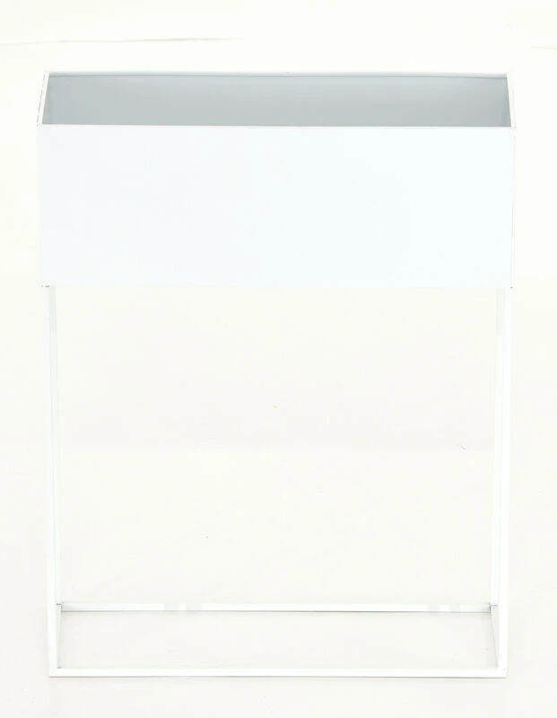 Veke Pihka Kukkateline Valkoinen Metalli 2 Veke Pihka Kukkateline Valkoinen Metalli - Image 2