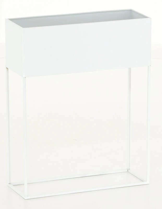 Veke Pihka Kukkateline Valkoinen Metalli 5 Veke Pihka Kukkateline Valkoinen Metalli - Image 5