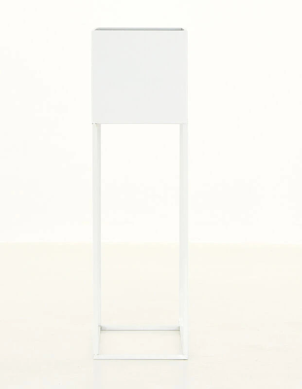 Veke Pihka Kukkateline Valkoinen Metalli 4 Veke Pihka Kukkateline Valkoinen Metalli - Image 4