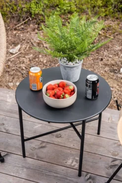 Envy Pyöreä Apupöytä Ø50 Cm Musta