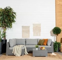 Veke Hede Avokulmasohva Sohvapöydällä Tummanharmaa/harmaa