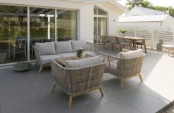 Hillerstorp Himmelsnäs 3-istuttava Sohva Beige Polyrottinki/tiikki -Veke kauppa Himmelsnas 3 istuttava sohva 3