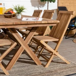 House Nordic Murcia Tiikki Ruokapöytä 200x90 Cm 2-laatuinen -Veke kauppa House nordic murcia tiikki ruokapoyta 5