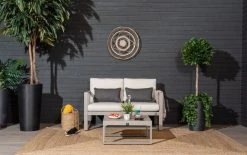 Veke Kallas 2-istuttava Sohva Greige, Hiekka Pehmusteet