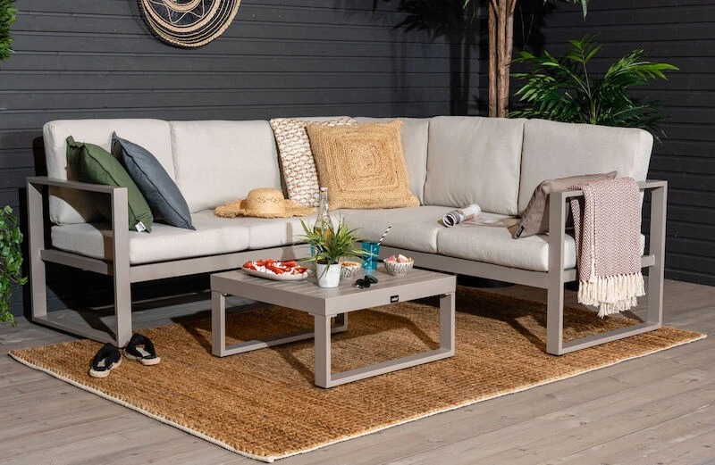 Veke Kallas Kulmasohva Greige, Hiekka Pehmusteet 3 Veke Kallas Kulmasohva Greige, Hiekka Pehmusteet - Image 3