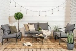 House Nordic Hong Lasikuitu Ruukkusetti 4 Kpl Antiikin Harmaa