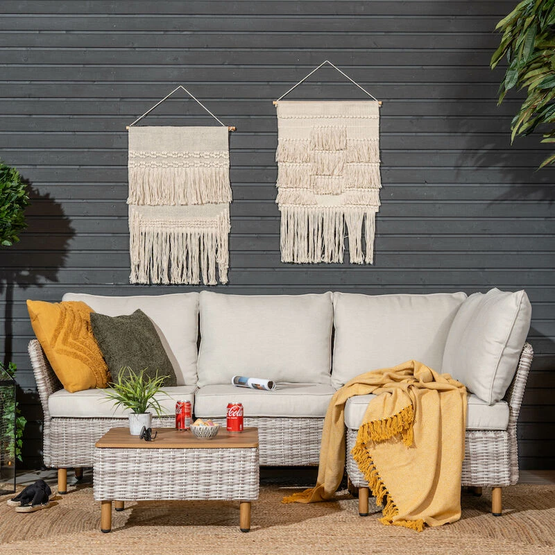 Veke Lehdokki Avokulmasohva Sohvapöydällä Greige/luonnonvalkoinen 4 Veke Lehdokki Avokulmasohva Sohvapöydällä Greige/luonnonvalkoinen - Image 4