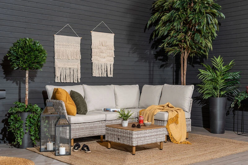 Veke Lehdokki Avokulmasohva Sohvapöydällä Greige/luonnonvalkoinen 3 Veke Lehdokki Avokulmasohva Sohvapöydällä Greige/luonnonvalkoinen - Image 3