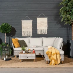 Veke Lehdokki Sohvapöytä 60x60 Cm Greige/luonnonväri -Veke kauppa Lehdokki avokulmasohva moduulipalalla greige luonnonvalk miljoossa web 10