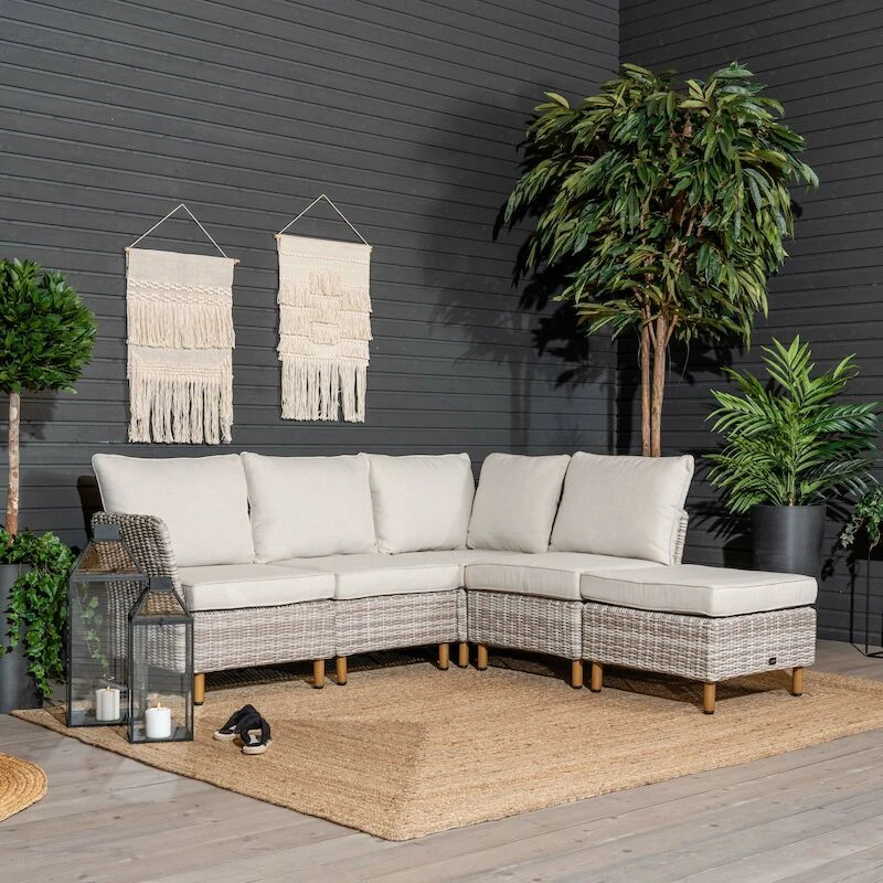 Veke Lehdokki Avokulmasohva Greige/luonnonvalkoinen 3 Veke Lehdokki Avokulmasohva Greige/luonnonvalkoinen - Image 3