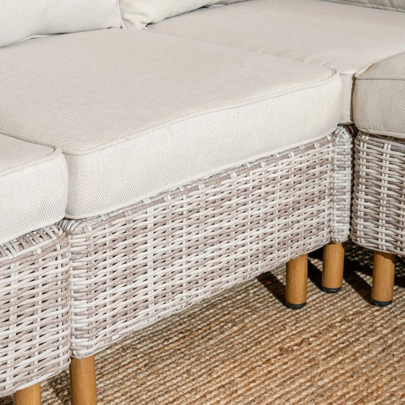 Veke Lehdokki Avokulmasohva Greige/luonnonvalkoinen 1 Veke Lehdokki Avokulmasohva Greige/luonnonvalkoinen