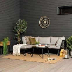 Veke Loviisa Divaanisohva Ja Sohvapöytä Musta/vaaleanharmaa -Veke kauppa Loviisa divaanisohva miljoossa web pete 7