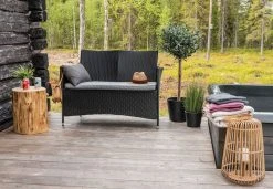 Veke Meri 2-istuttava Sohva Musta, Harmaa Pehmuste -Veke kauppa Meri 2 istuttava sohva miljoossa web 10