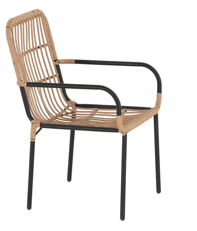 Veke Oldie Tuoli Luonnonväri Polyrottinki, Mustat Jalat 3 Veke Oldie Tuoli Luonnonväri Polyrottinki, Mustat Jalat - Image 3