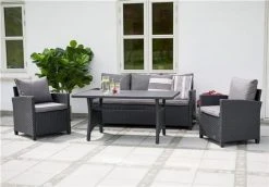 Outfit Ester Sohvaryhmä Musta/harmaa -Veke kauppa Outfit ester sohvaryhma musta harmaa