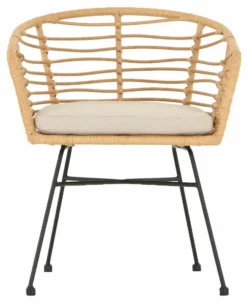 Envy Kaja Tuoli Pehmusteella Luonnonväri, Mustat Jalat -Veke kauppa Preview 65