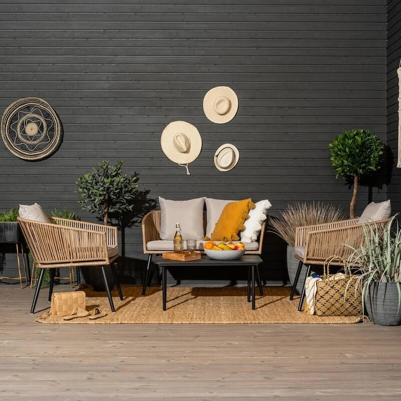 Veke Punos Sohvaryhmä Luonnonväri/musta 2 Veke Punos Sohvaryhmä Luonnonväri/musta - Image 2