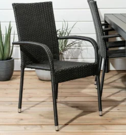 Veke Puro Puutarhatuoli Musta Polyrottinki/teräs -Veke kauppa Puro puutarhatuoli miljooossa web