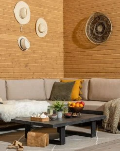 Veke Saima XL Avokulmasohva Musta/Texsilk Hiekka 4212 -Veke kauppa SAIMA XL avokulmasohva miljoossa web ppete 24