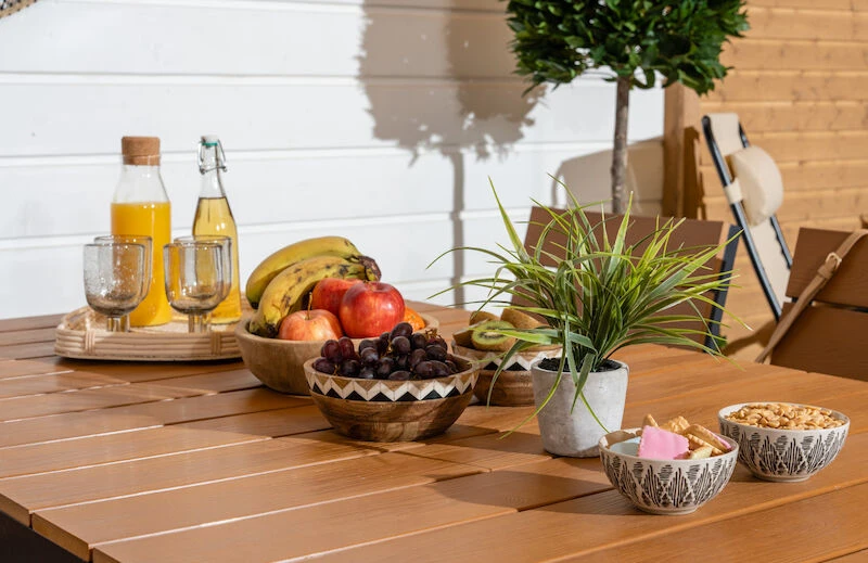 Veke Saari Ruokapöytä 200x100cm Ruskea/musta 6 Veke Saari Ruokapöytä 200x100cm Ruskea/musta - Image 6