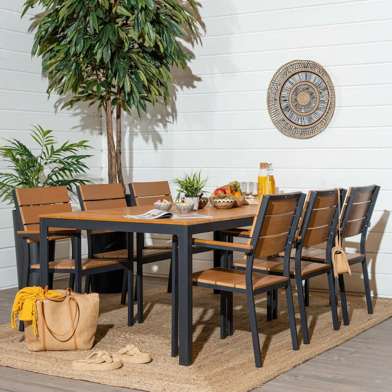 Veke Saari Ruokapöytä 200x100cm Ruskea/musta 1 Veke Saari Ruokapöytä 200x100cm Ruskea/musta