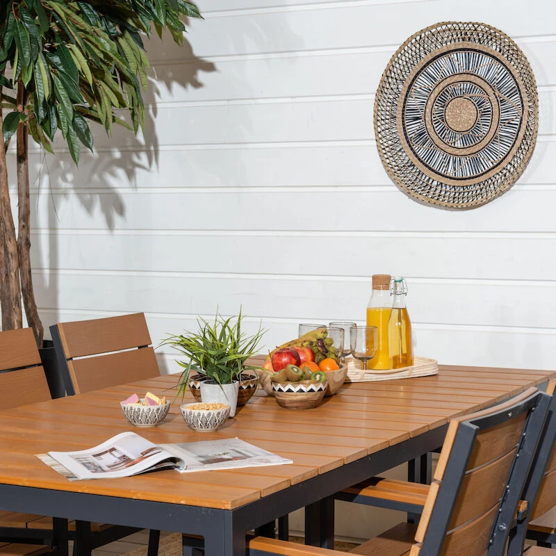 Veke Saari Ruokapöytä 200x100cm Ruskea/musta 4 Veke Saari Ruokapöytä 200x100cm Ruskea/musta - Image 4