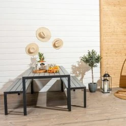 Veke Saarni Aintwood Penkki 175 Valkoinen/harmaa